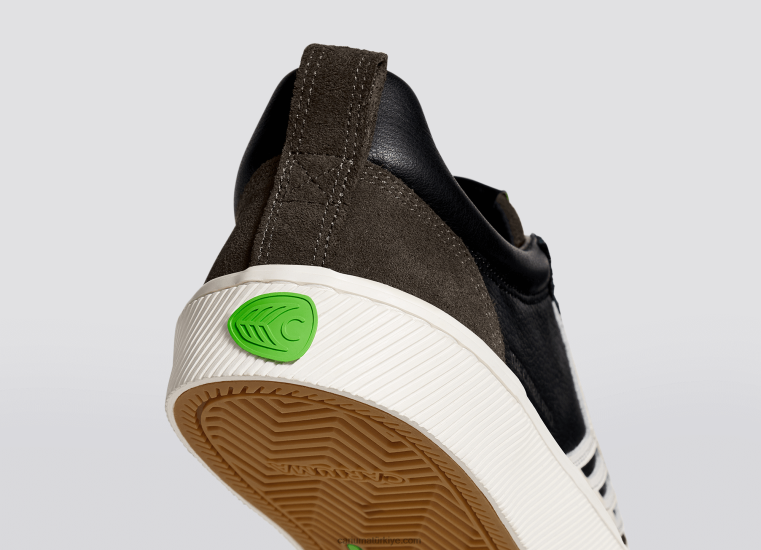 tr Cariuma erkekler siyah premium deri/fildişi 6L628141