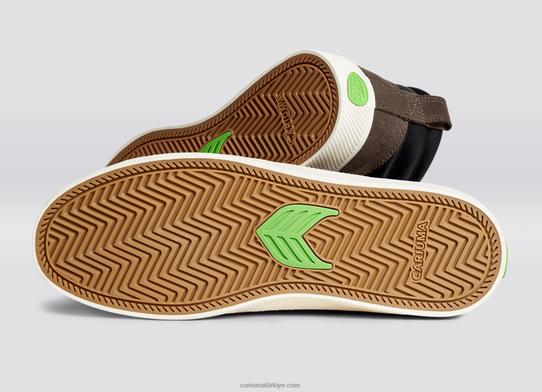 tr Cariuma erkekler siyah premium deri/fildişi 6L628147