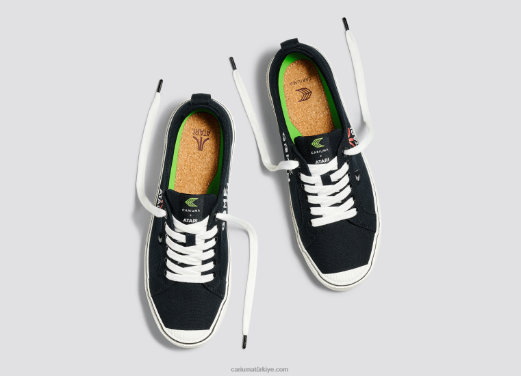 tr Cariuma erkekler atari siyah kanvas 6L62892