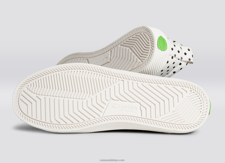 tr Cariuma erkekler beyaz puantiyeli kanvas 6L62851