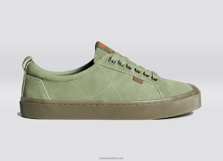 tr Cariuma erkekler deus ex machina yağlı yeşil süet 6L62827