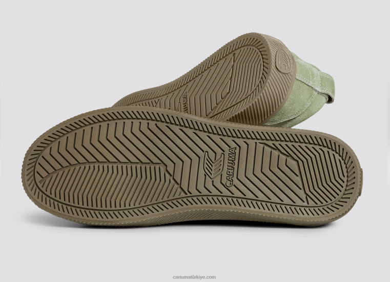 tr Cariuma erkekler deus ex machina yağlı yeşil süet 6L62827