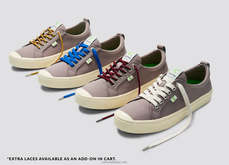 tr Cariuma erkekler gri kanvas 6L6282