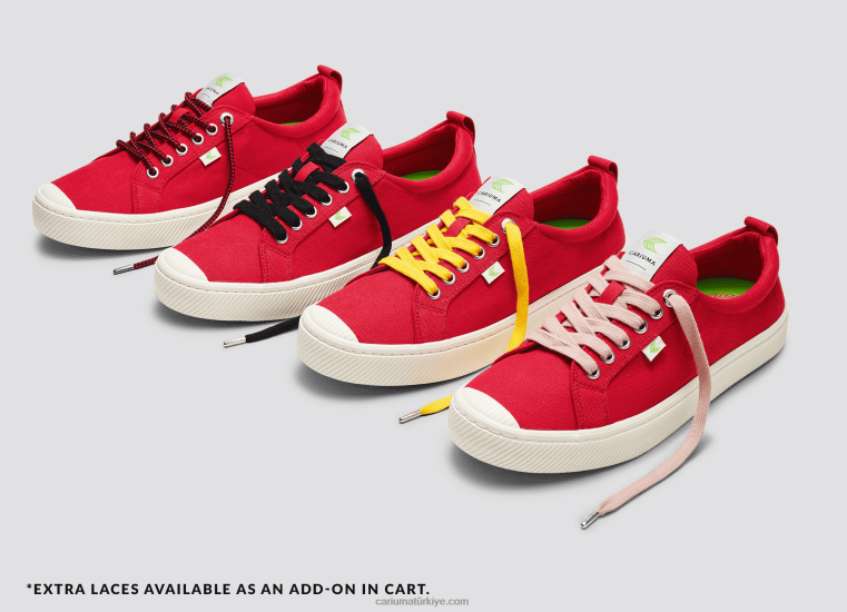 tr Cariuma erkekler kırmızı kanvas 6L62822