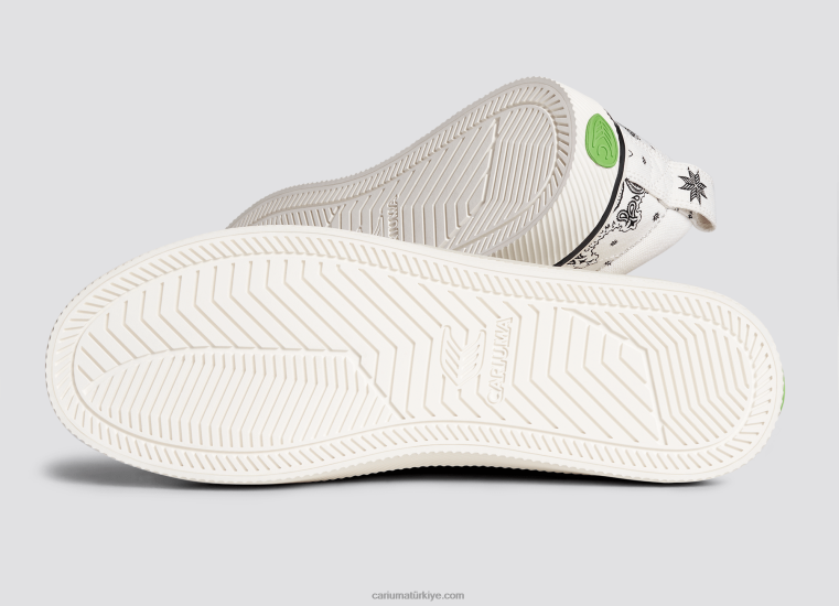 tr Cariuma erkekler kirli beyaz bandana kanvas 6L62812