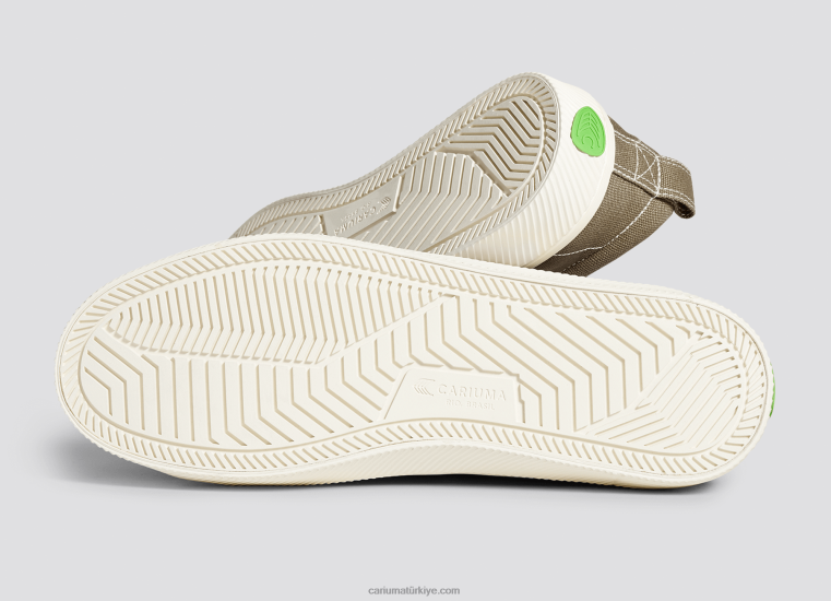 tr Cariuma erkekler kum kontrast iplik kanvas 6L6287