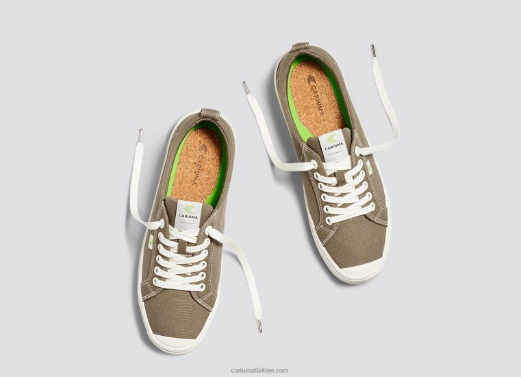 tr Cariuma erkekler kum kontrast iplik kanvas 6L6287