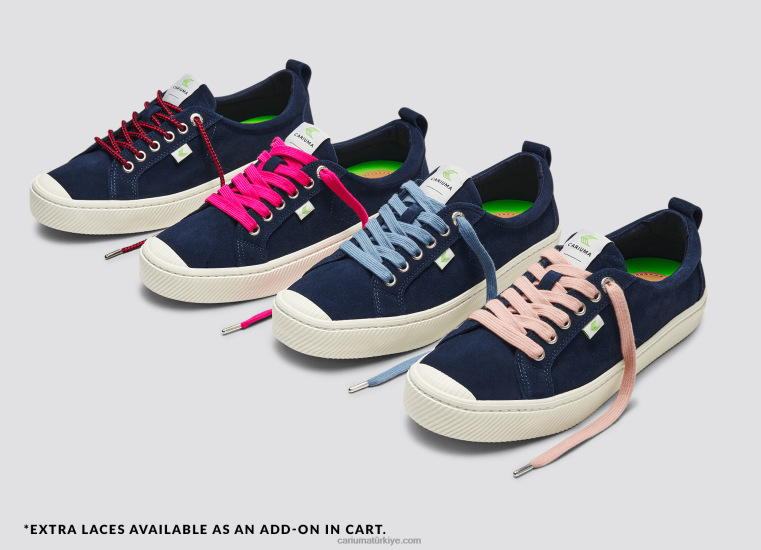 tr Cariuma erkekler lacivert süet 6L62848