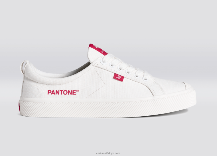 tr Cariuma erkekler pantone kırık beyaz/viva eflatun kanvas 6L62839