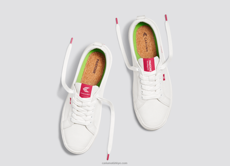 tr Cariuma erkekler pantone kırık beyaz/viva eflatun kanvas 6L62839