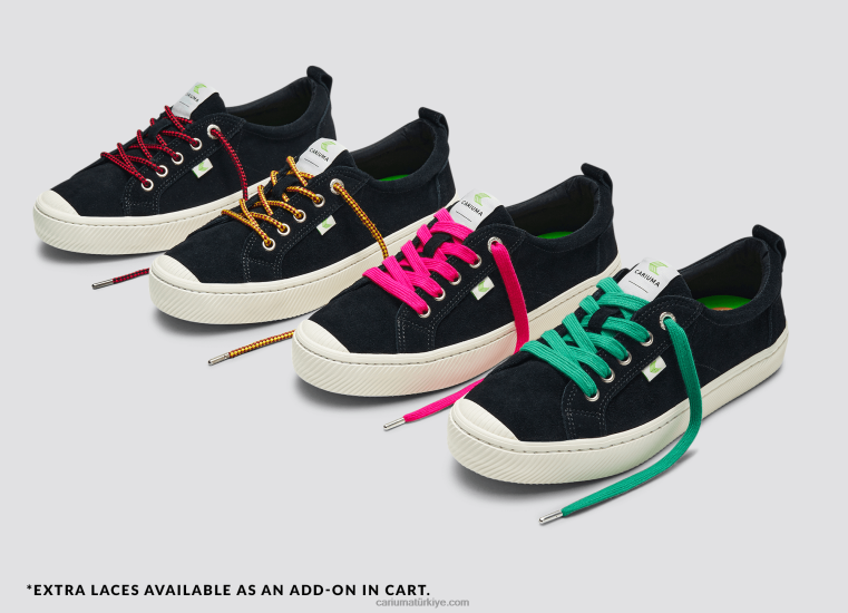 tr Cariuma erkekler siyah süet 6L62843