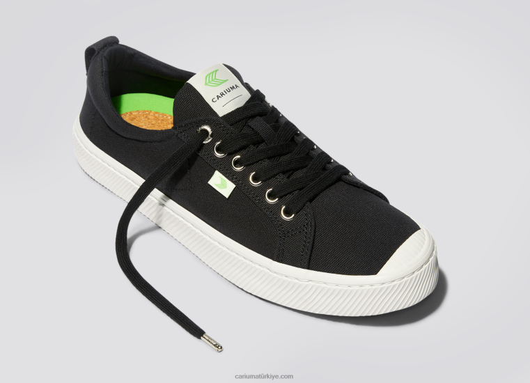 tr Cariuma erkekler siyah tuval 6L6286