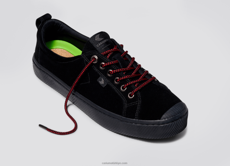 tr Cariuma erkekler tüm siyah süet 6L62835