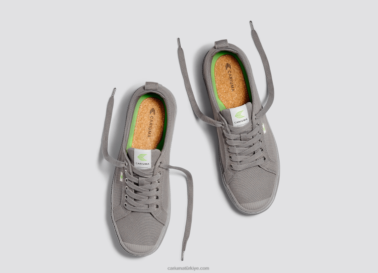 tr Cariuma erkekler tamamen gri tuval 6L62833