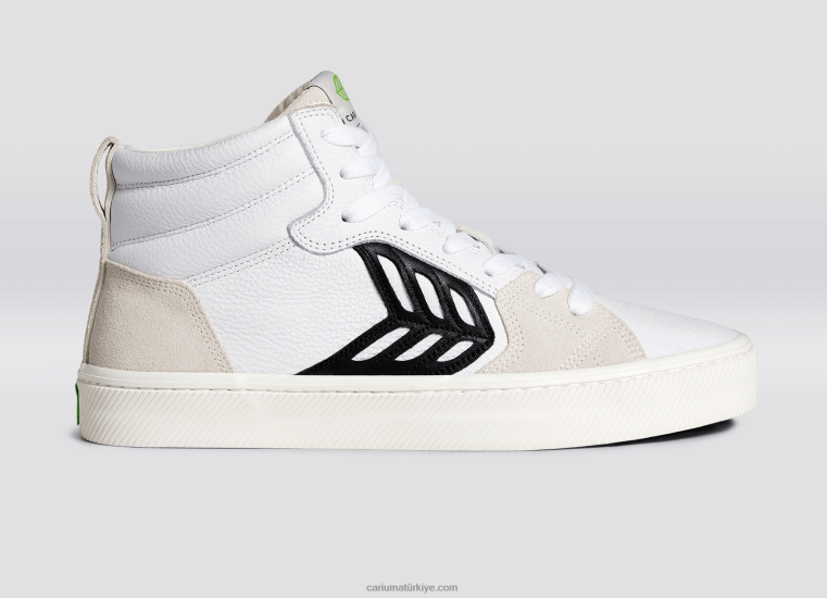 tr Cariuma kadınlar beyaz premium deri/siyah 6L628365