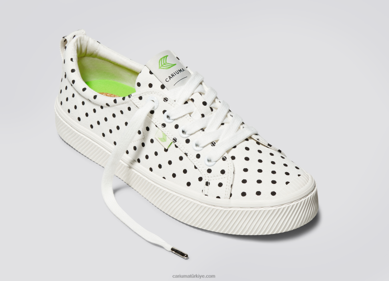 tr Cariuma kadınlar beyaz puantiyeli kanvas 6L628265