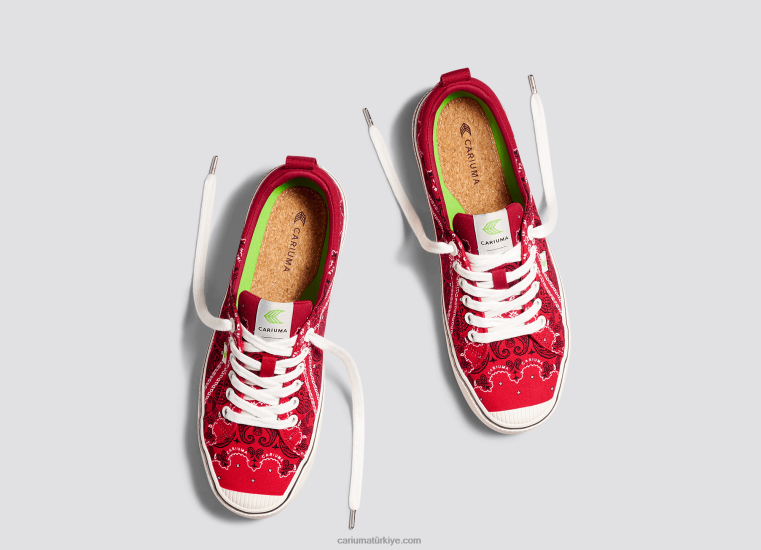 tr Cariuma kadınlar kırmızı bandana tuval 6L628236