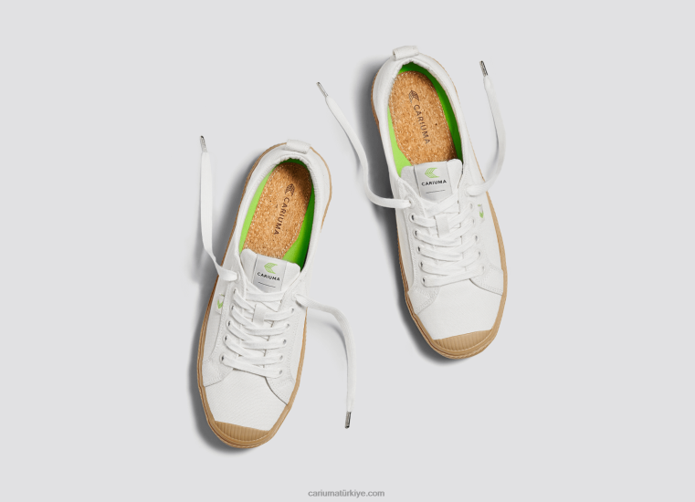 tr Cariuma kadınlar kirli beyaz sakız kanvas 6L628250