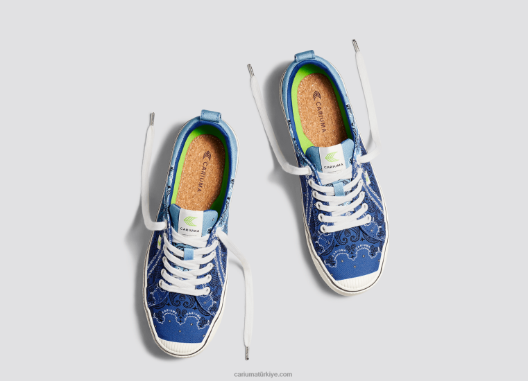 tr Cariuma kadınlar mavi bandana tuval 6L628237